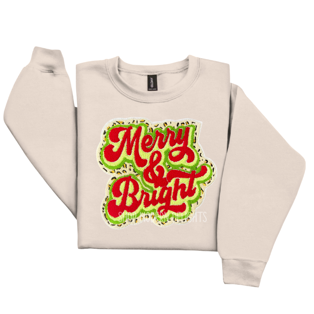 Merry & Bright Patch Crewneck