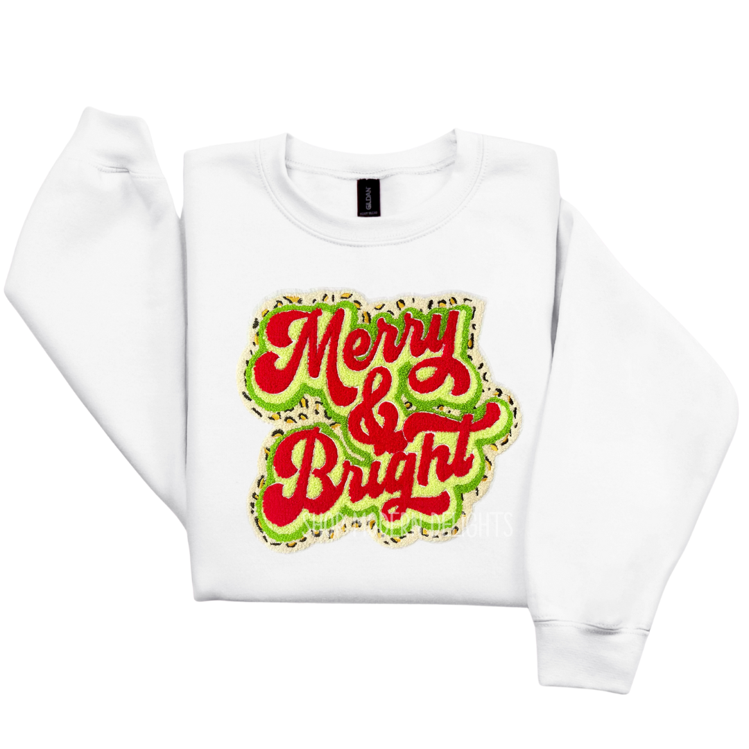 Merry & Bright Patch Crewneck