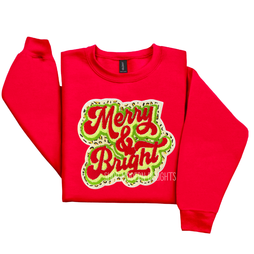 Merry & Bright Patch Crewneck